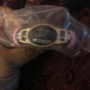 Cowboys Breast Cancer awareness bracelet